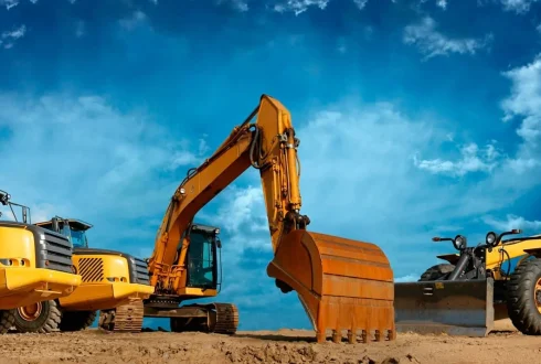 Tipos de maquinaria de obra: excavadoras, dumpers y bulldozers